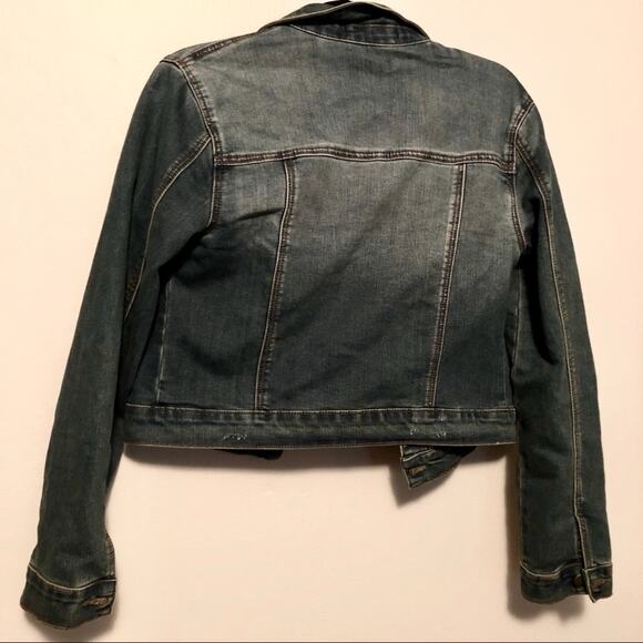 Forever 21 Embroidered Jean jacket boho - Picture 4 of 4